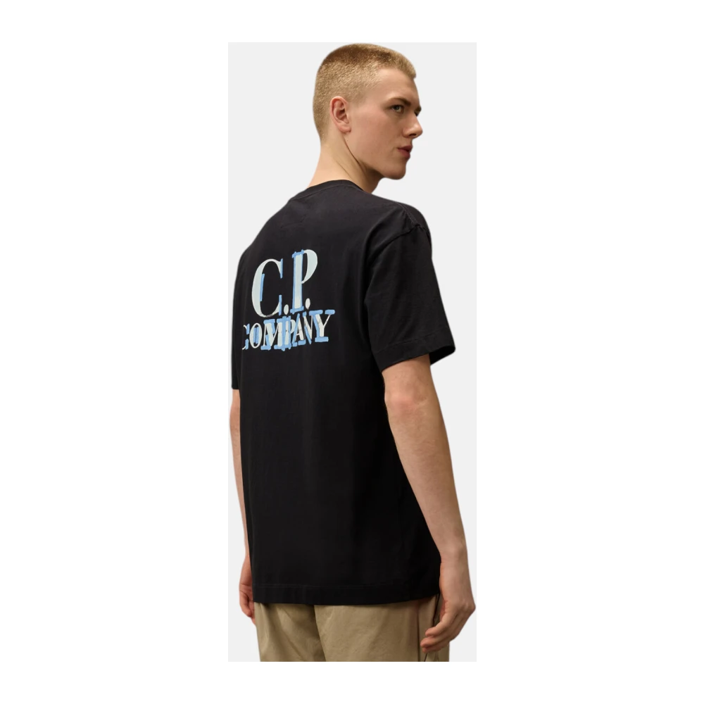C.P. Company Marine Jersey T-shirt Blue Heren