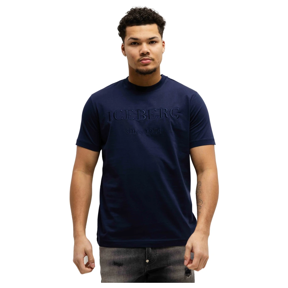 Iceberg - Tops > T-Shirts - Blue - Iceberg - Modalova