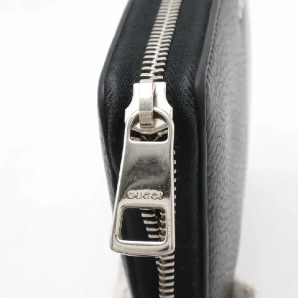 Gucci Vintage Pre-owned Leather wallets Black Dames
