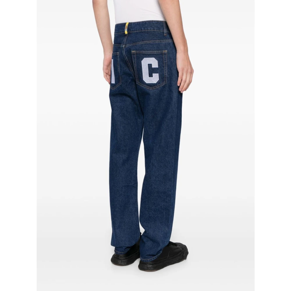 Icecream Blauwe Denim Grafische Print Jeans Blue Heren