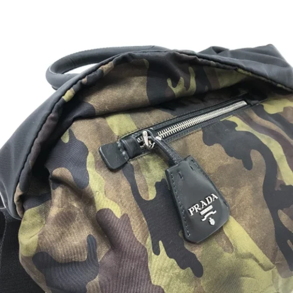 Prada Vintage Pre-owned Nylon prada-bags Gray Dames