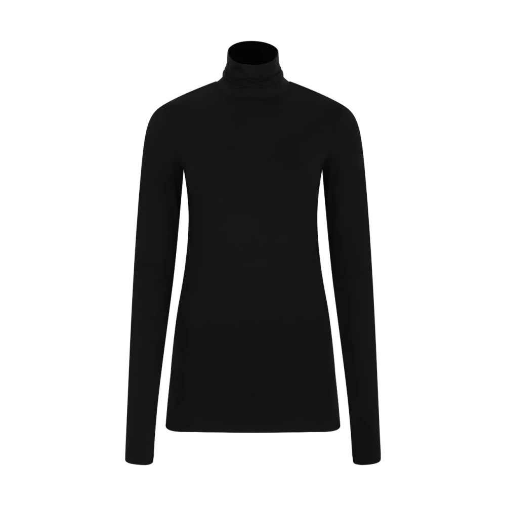 Sportmax Women's Black Turtlenecks, S, Stone Turtleneck Jumper