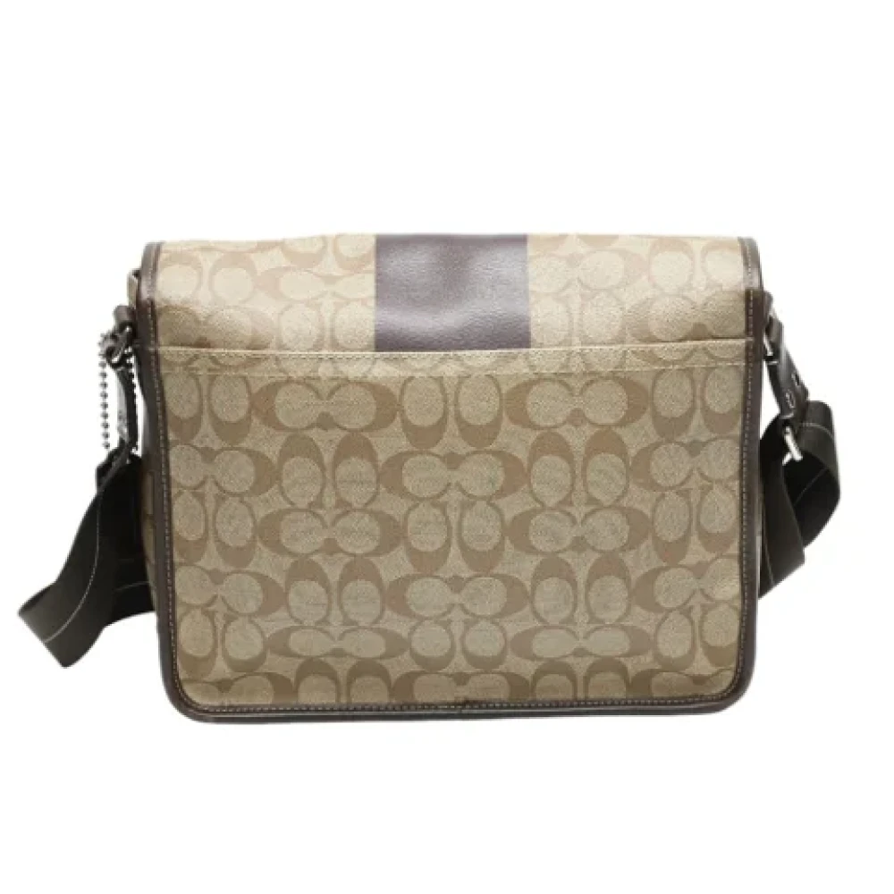 Coach Pre-owned Fabric shoulder-bags Brown Dames