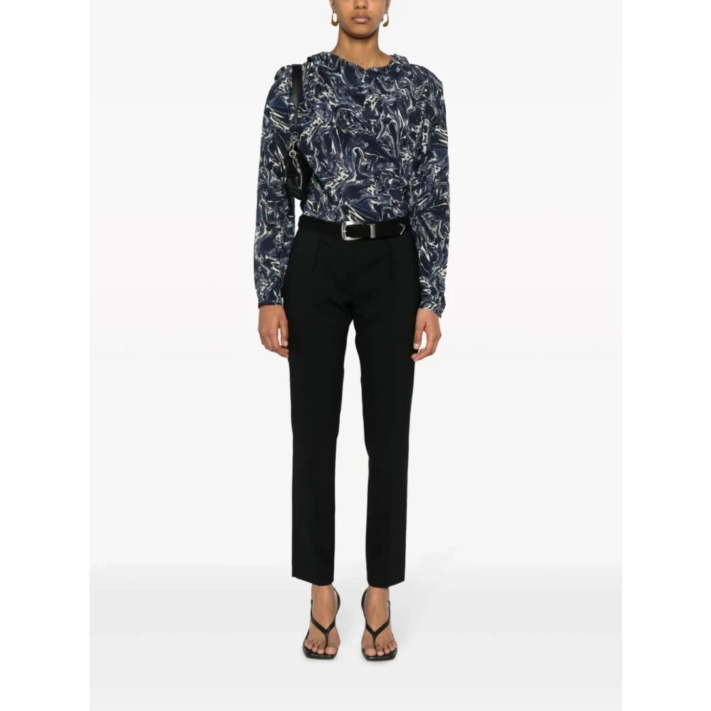 Isabel marant Zwarte Nolena Stijlvolle Modieuze Jurk Black Dames