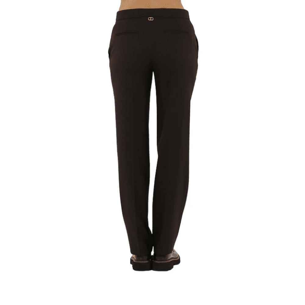 Twinset Koffie Chocolade Koffie Broek Black Dames