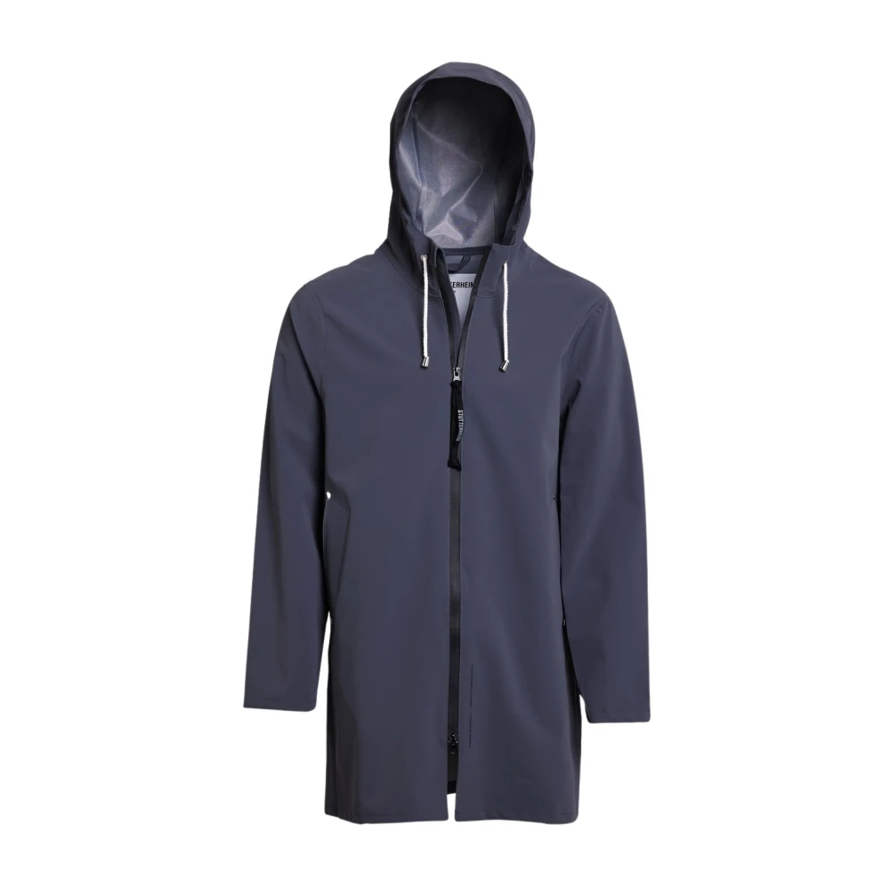 Stutterheim Lichtgewicht Waterdichte Rits Regenjas Blue Heren