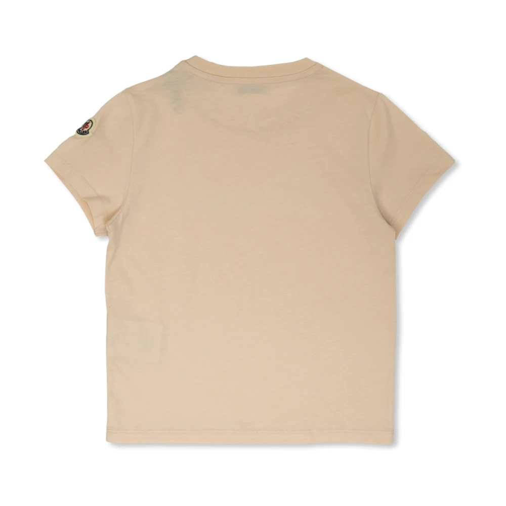 Moncler T-shirt met logo Pink Unisex
