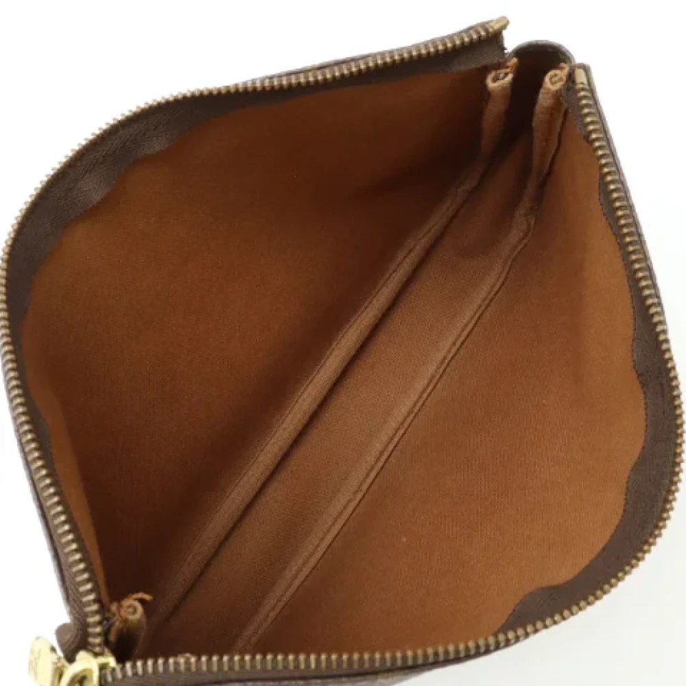 Louis Vuitton Vintage Pre-owned Canvas clutches Brown Dames