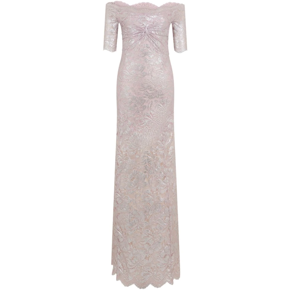 Rabanne Donna Rosa - Abito Al Ginocchio Con Pizzo Floreale - Dresses - S