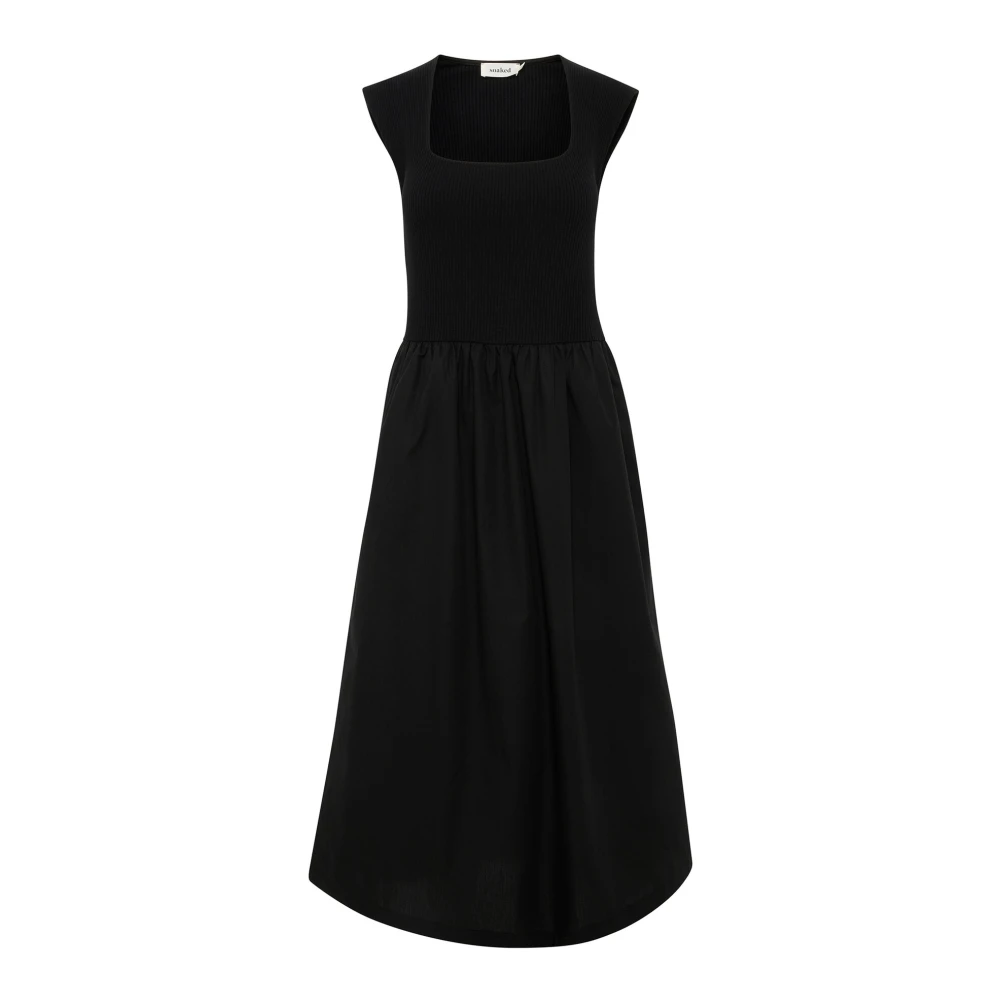 Soaked in Luxury Vrouwelijke Zwarte Jurk Black Dames