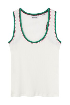 white-top-with-green-details