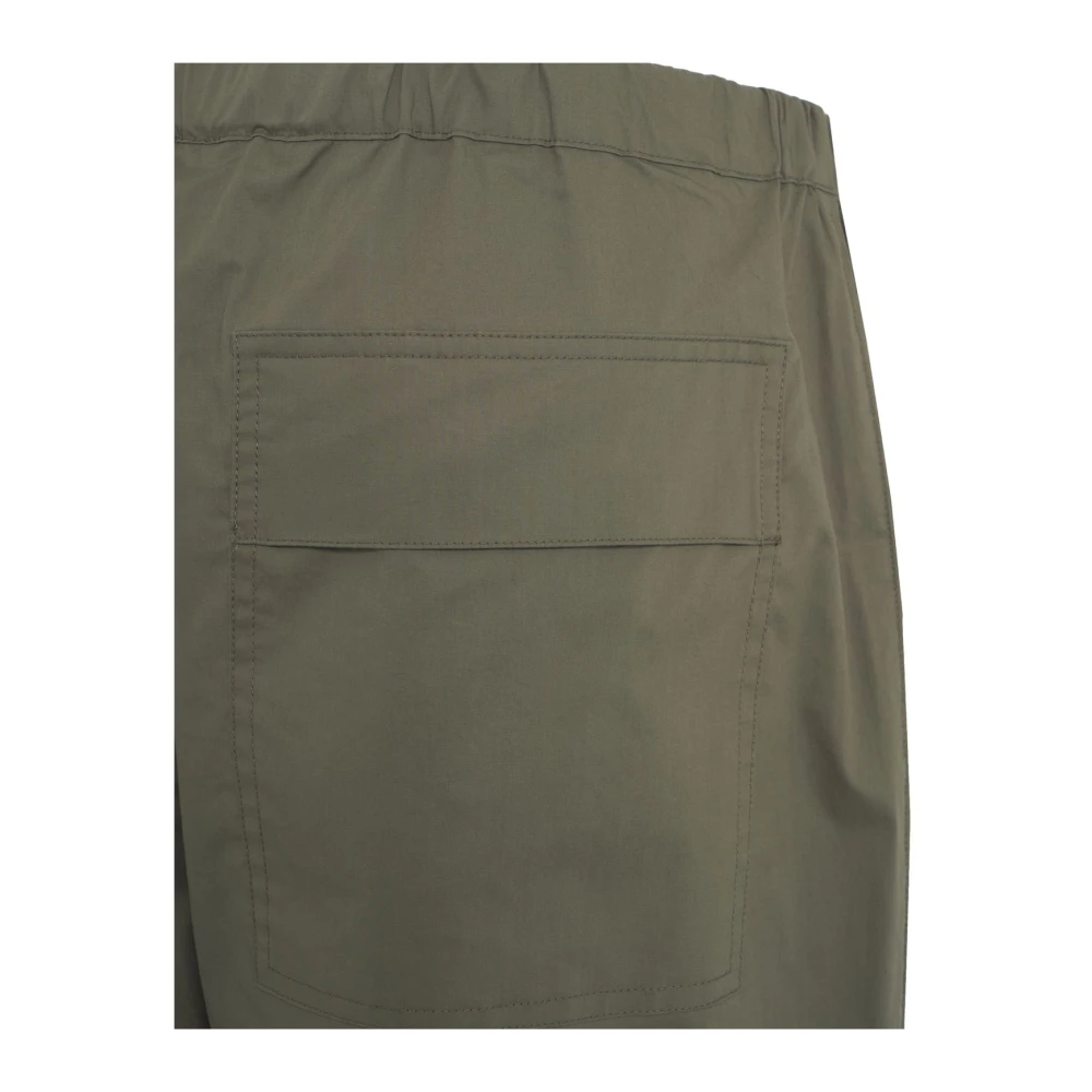 Roberto Collina Groene Wide Leg Broek Ss25 Green Heren