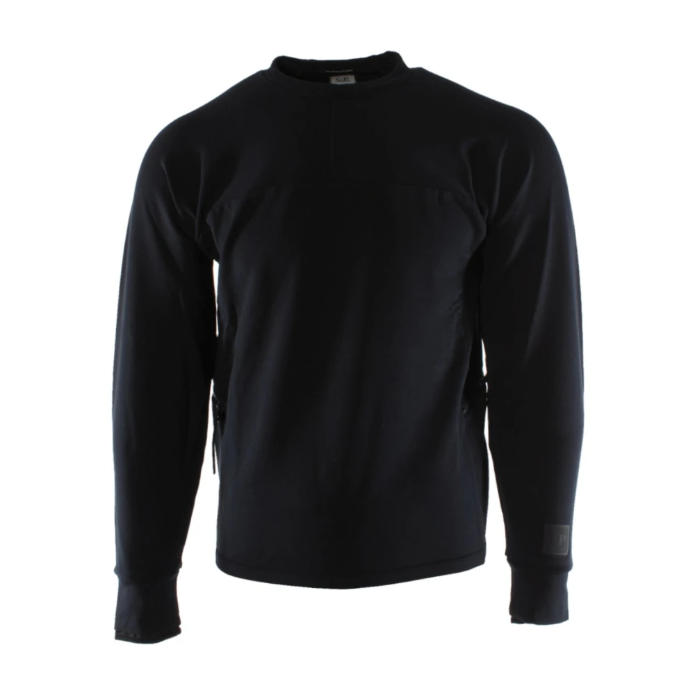 C.p. Company Men's Blue Jumper With Elastane - Long Sleeve T-Shirts - Xs - Tops