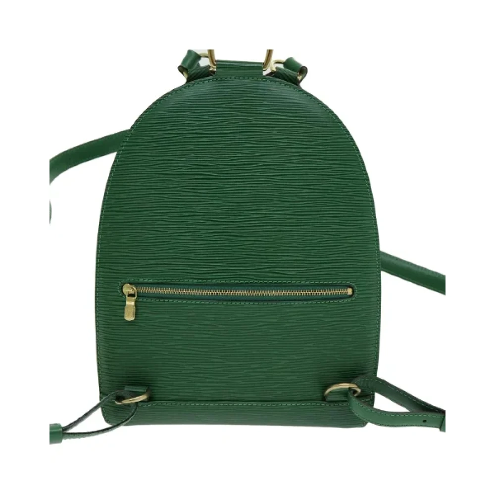 Louis Vuitton Vintage Pre-owned Leather backpacks Green Dames