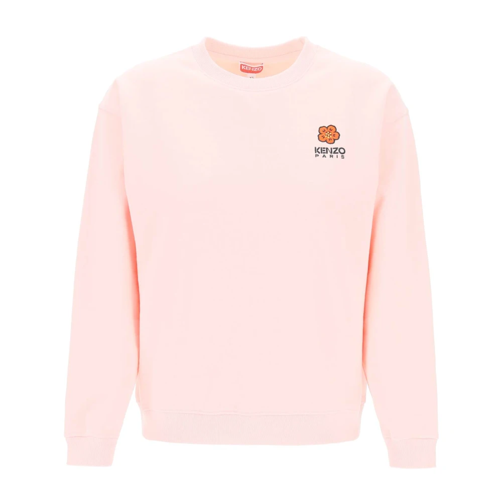 Kenzo Geborduurde Crew-Neck Sweatshirt Pink Dames