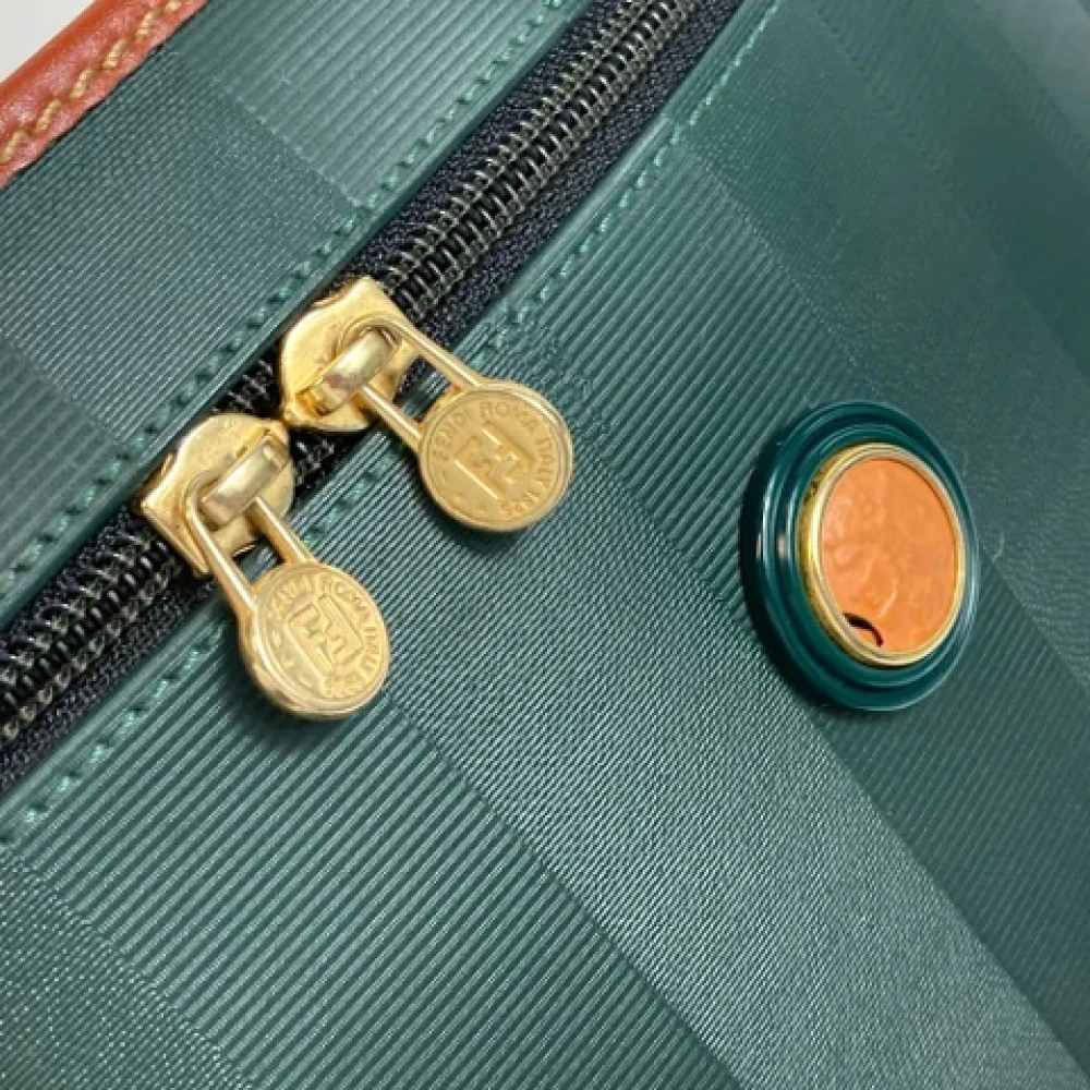 Fendi Vintage Pre-owned Leather fendi-bags Green Dames