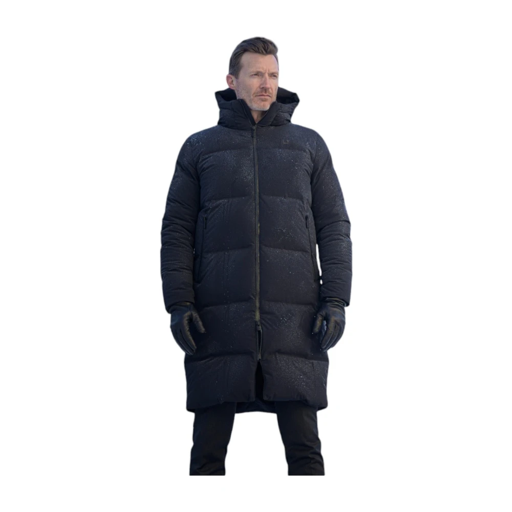 UBR Ultra Warme Zwarte Parka Jas Black Heren