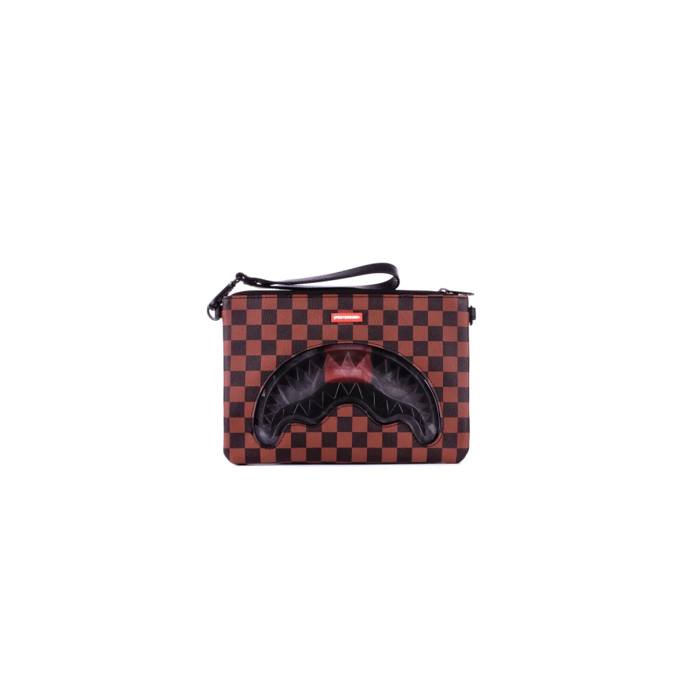 Sprayground Transparante Logo Pouch met Ritssluiting Multicolor