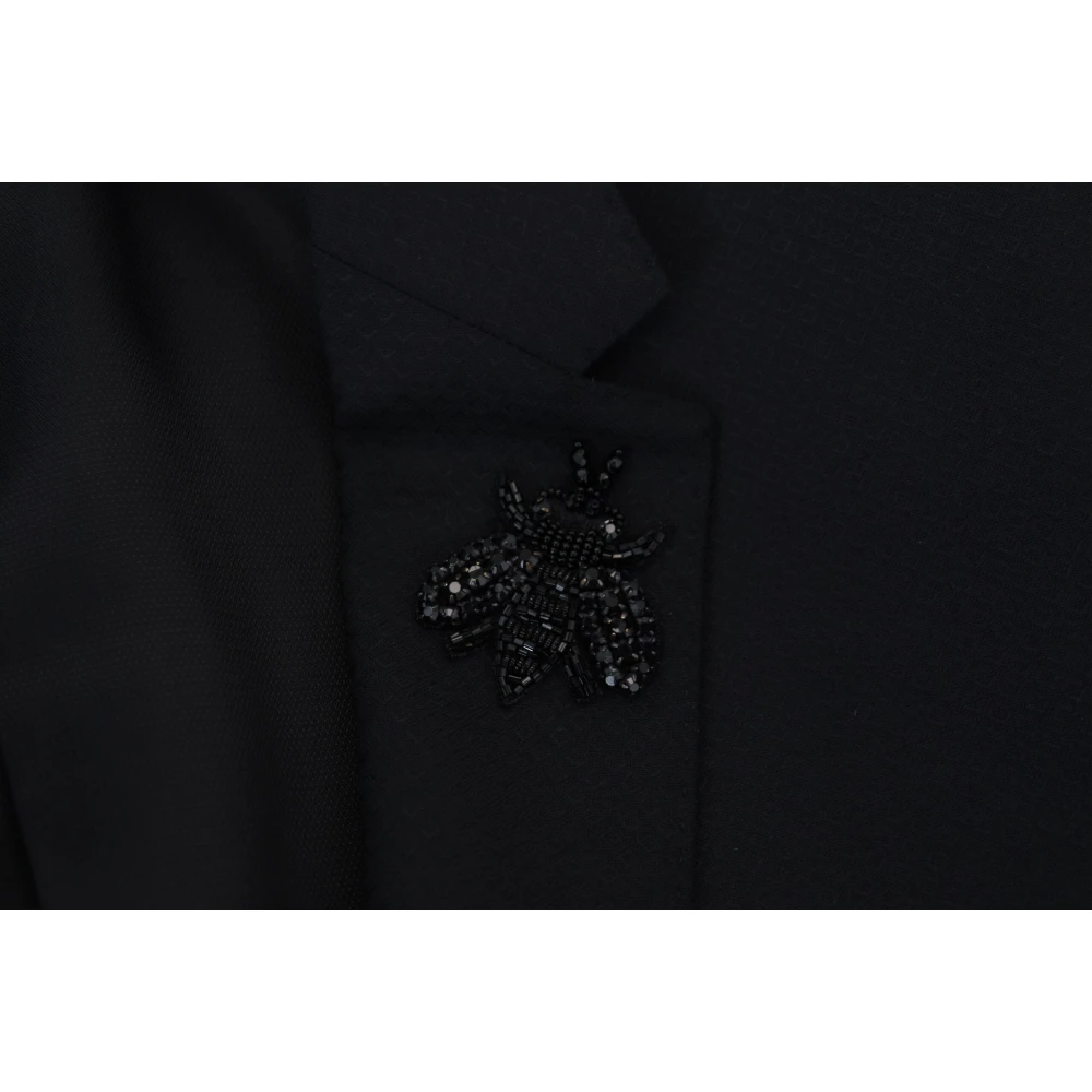 Dolce & Gabbana Zwart enkellange 2-delige MARTINI-pak Black Heren