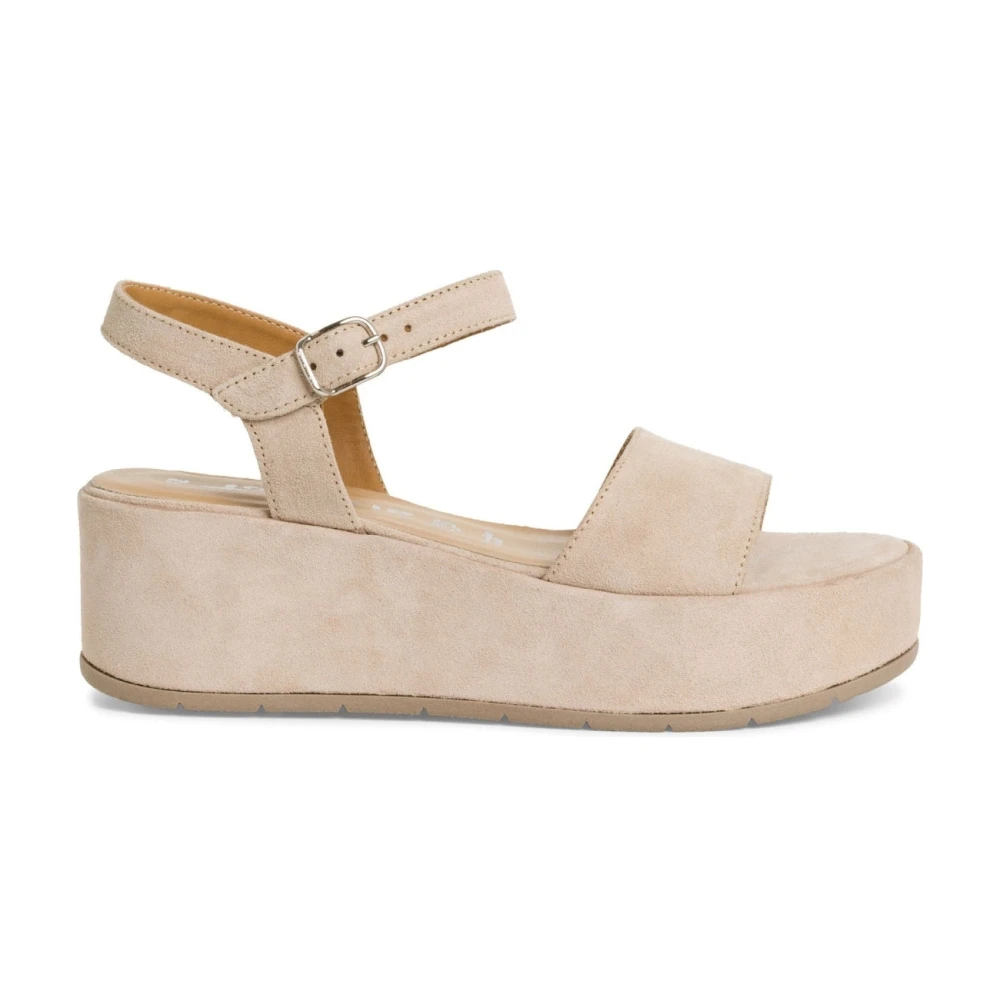 Tamaris Women's Beige Wedge Sandals - Wedges - 6 Uk - Shoes