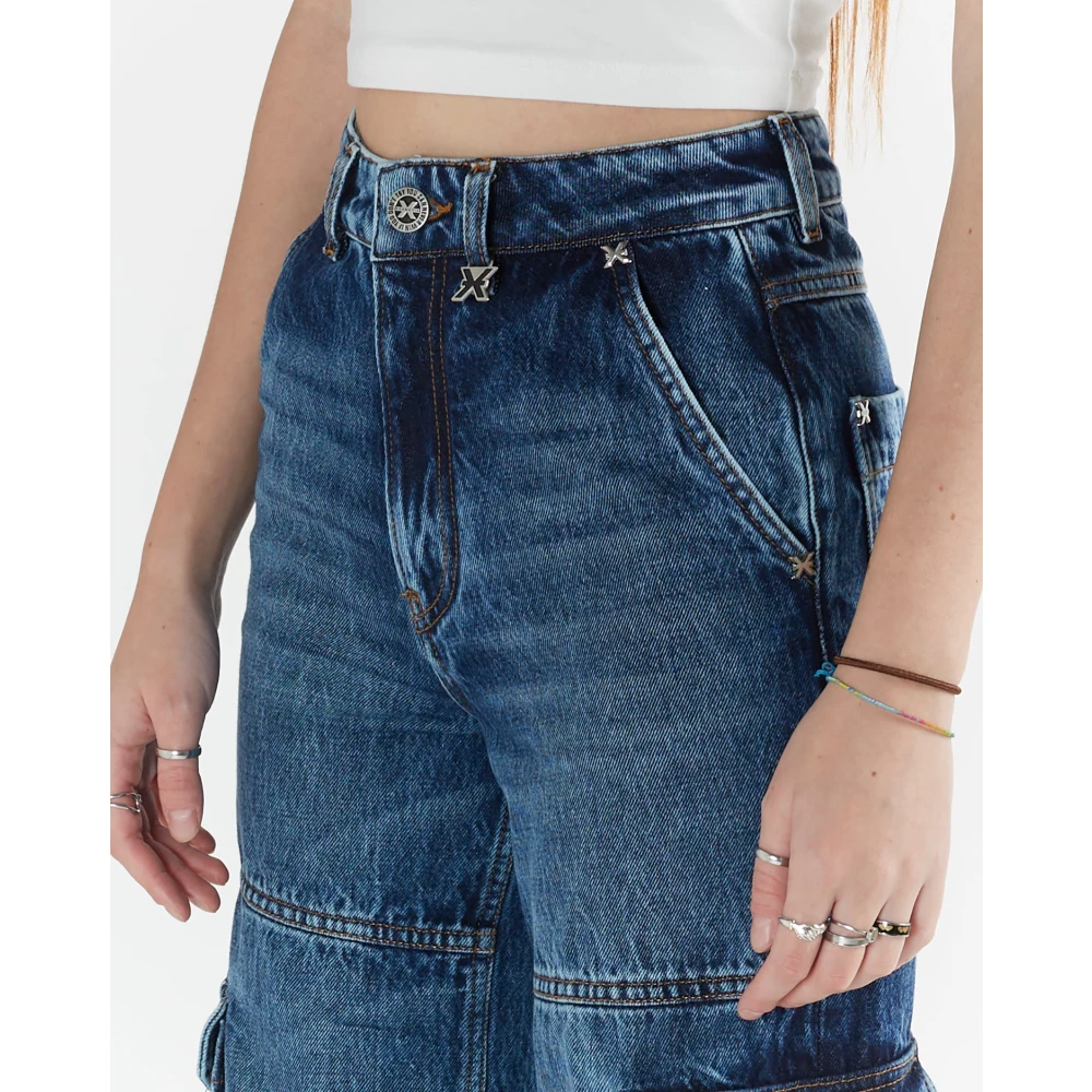 John Richmond Jeans cargo Blue Dames