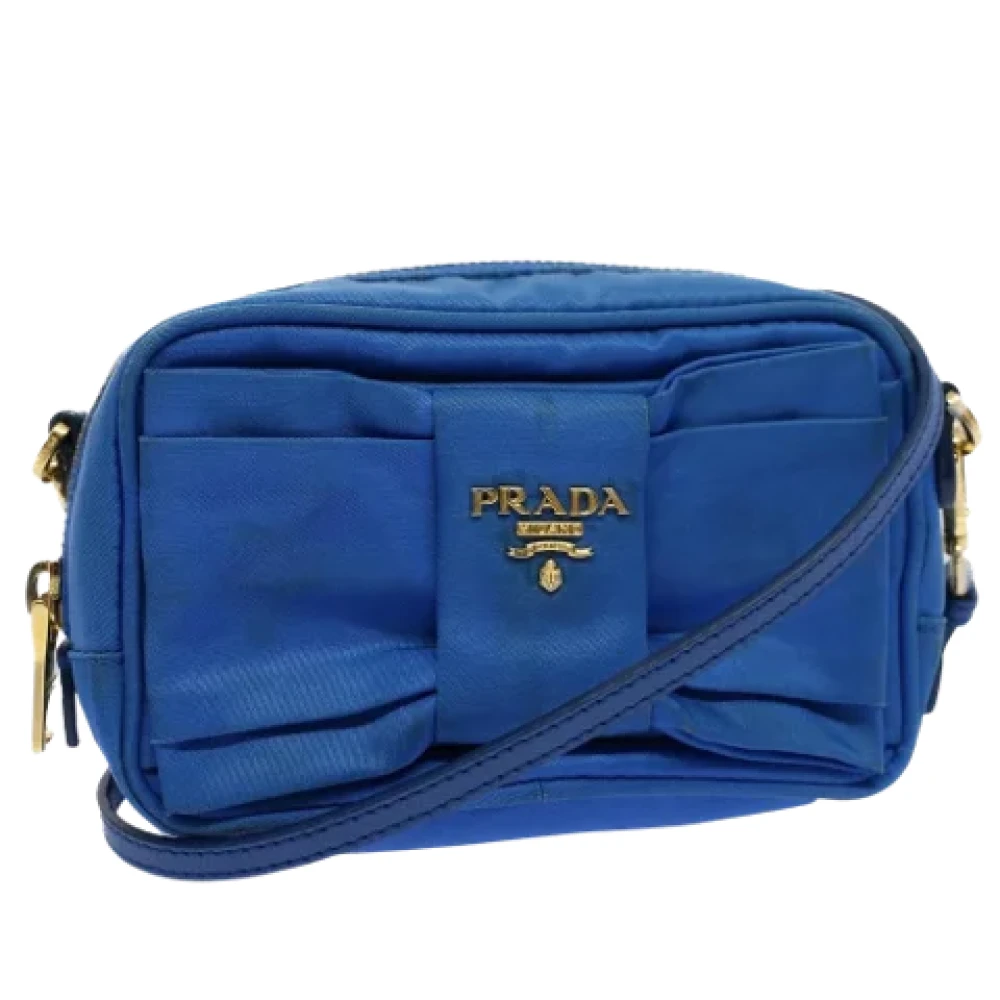 Prada Vintage Pre-owned Fabric prada-bags Blue Dames