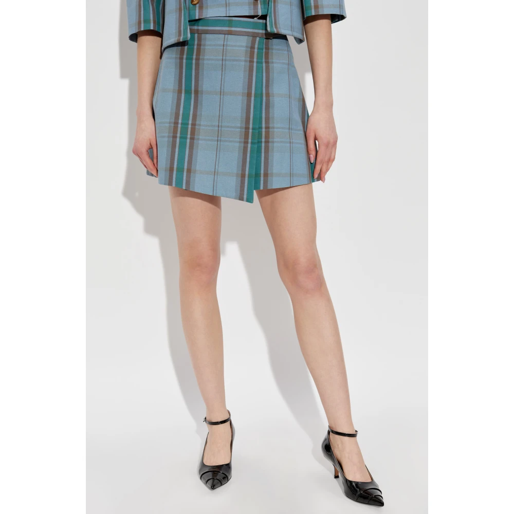Vivienne Westwood Rok met ruitpatroon Blue Dames