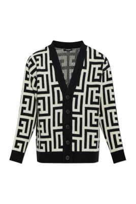 Cashmere Cardigan med Monogram