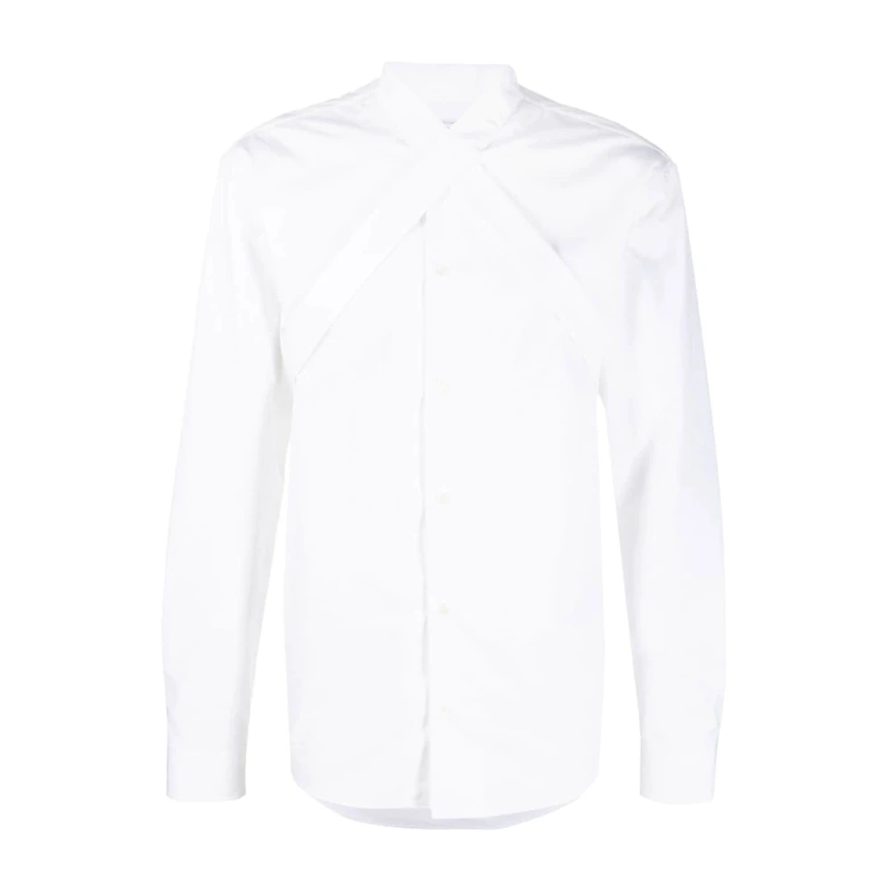 Off White Witte Katoenen Overhemd met Banddetail White Heren