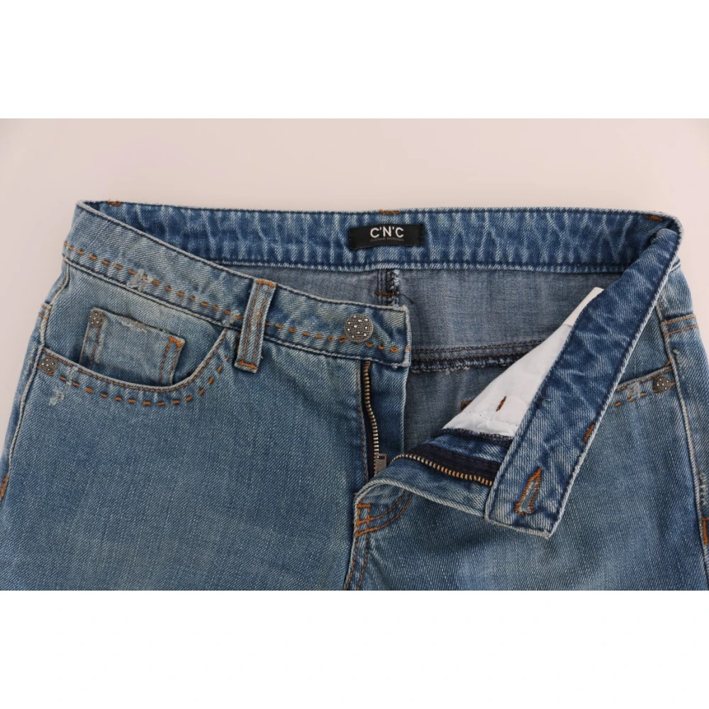 Costume National Blauwe Klassieke Rechte Jeans Blue Dames