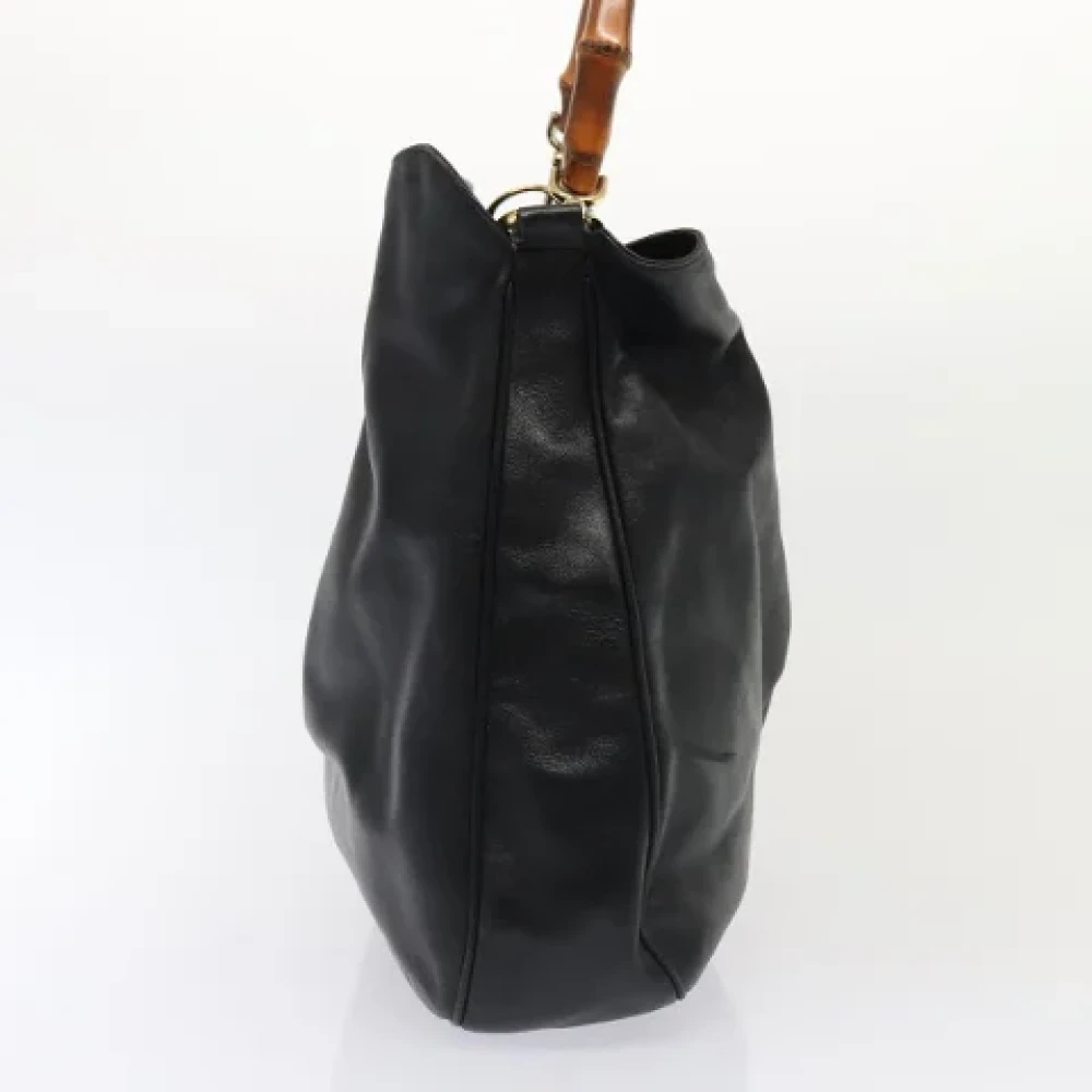 Gucci Vintage Pre-owned Leather handbags Black Dames