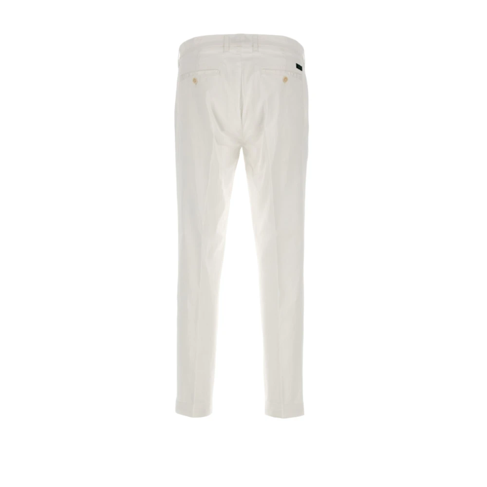 Fay Slim-fit Trousers White Heren