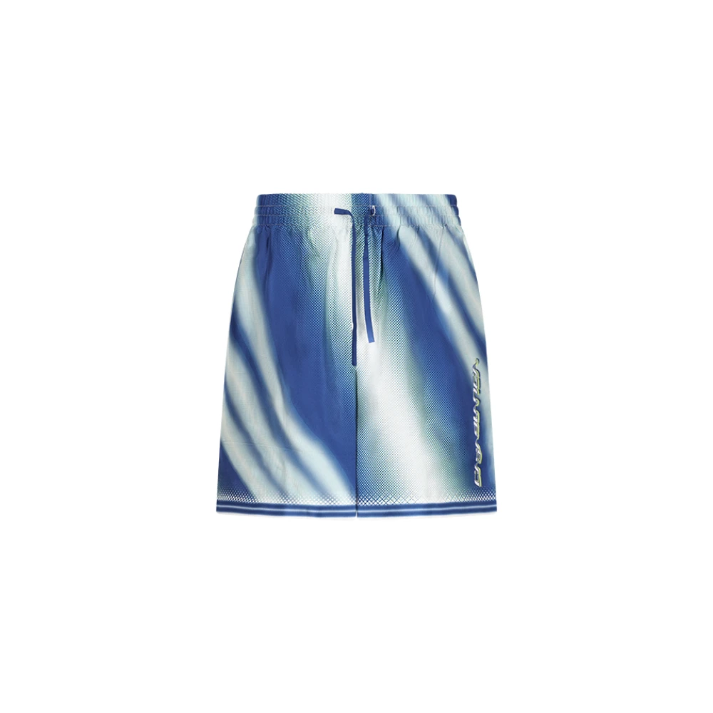 Casablanca Men's Multicolor Flaming Tennis Club Icon Silk Shorts, Tennis, M, Sport