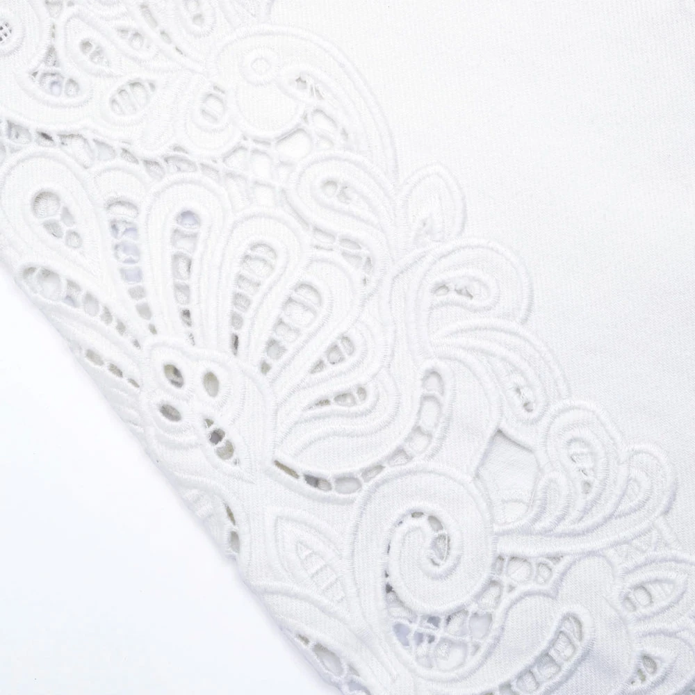 Self Portrait Cutwork Jeans White Dames