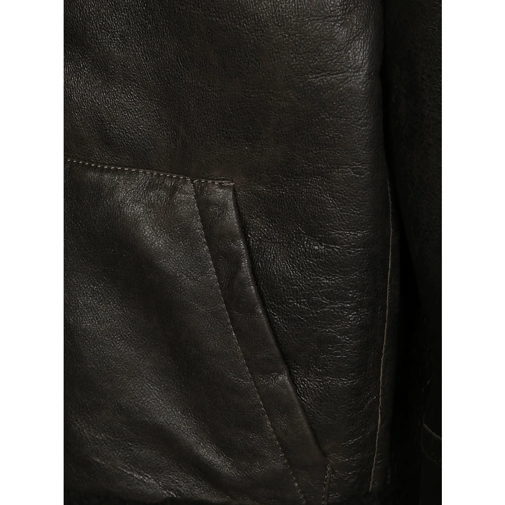 Salvatore Santoro Schapenleren Jas Brown Dames