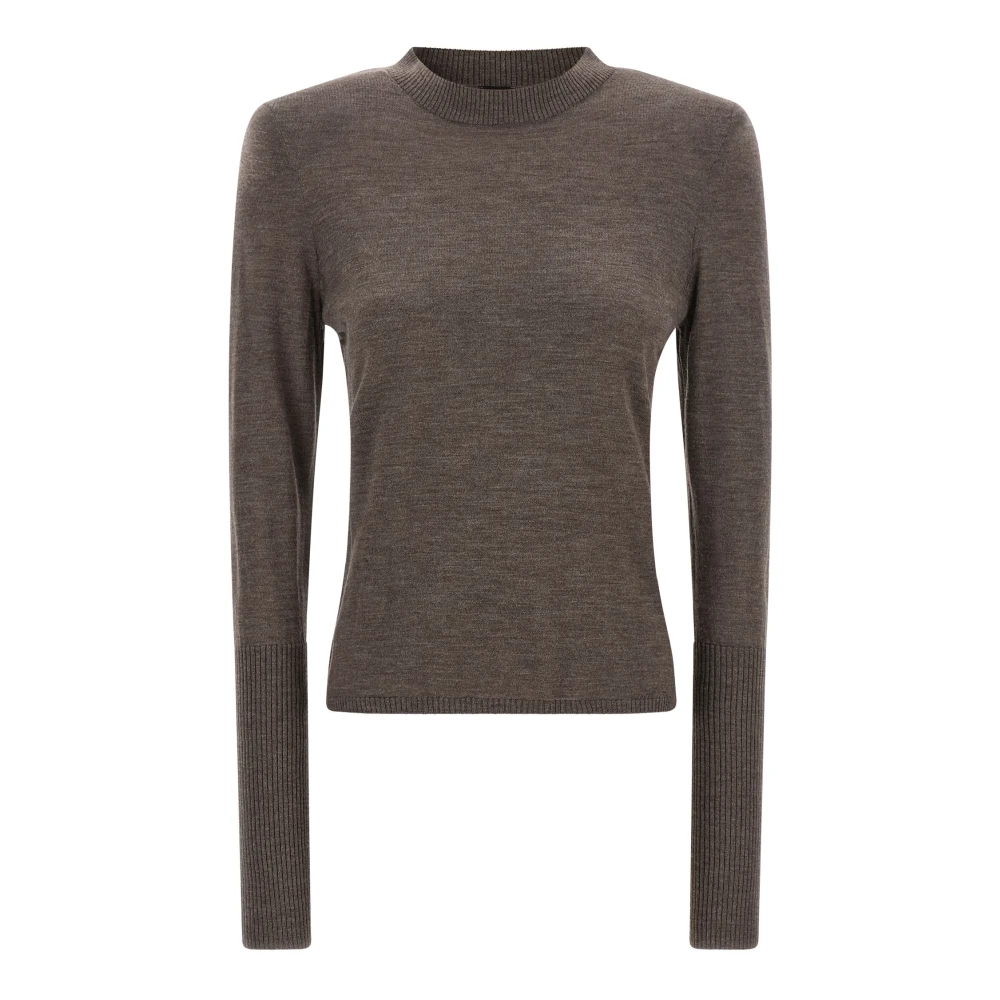 Pinko Femme Marron - Pull Col Rond - Pulls - Brun - Taille: 38 Fr