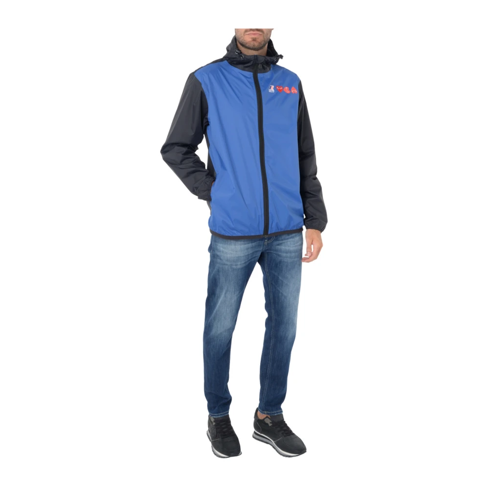 Comme des Garçons Play Blauw en zwart windjack Blue Heren