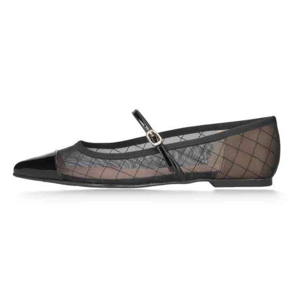 Pretty Ballerinas Mesh Ballerina Skor Black, Dam