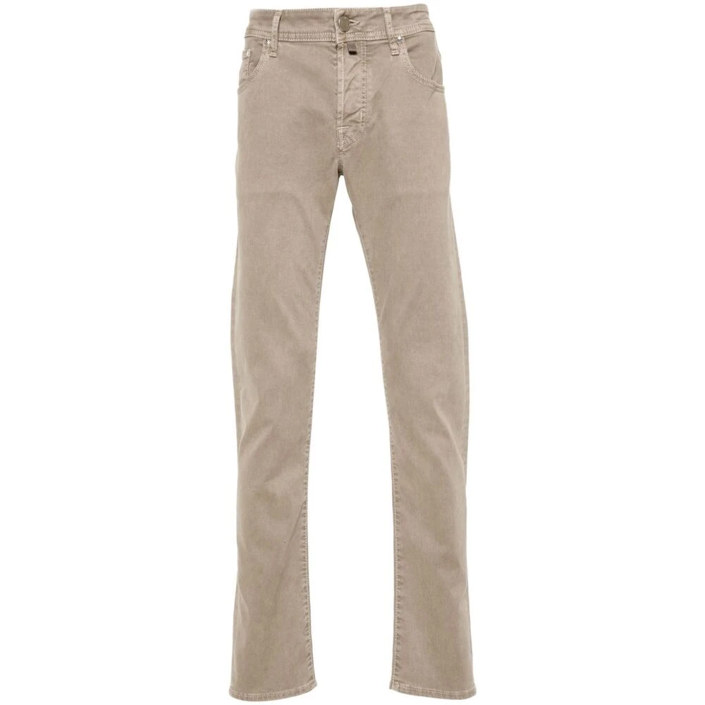 Jacob Cohën Lichtbruine Denim Slim Fit Jeans Beige Heren