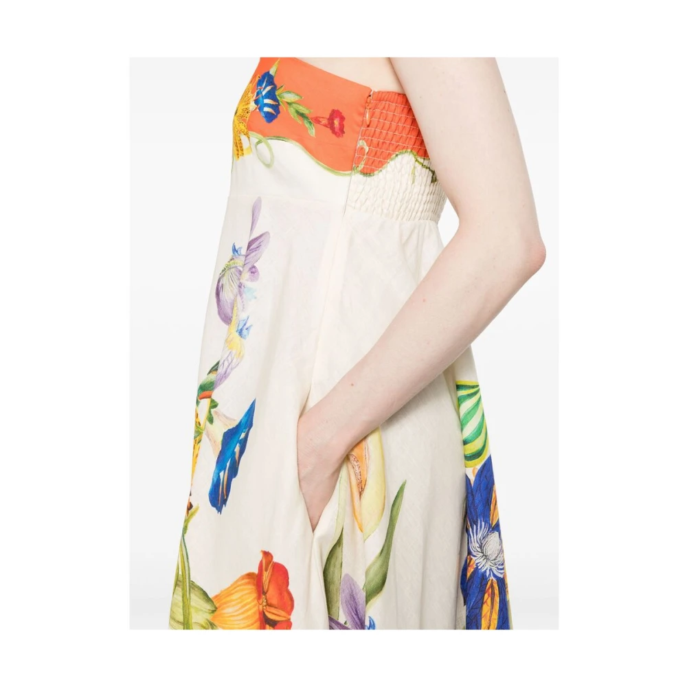 Alemais Beige Jurk met Ritssluiting Multicolor Dames