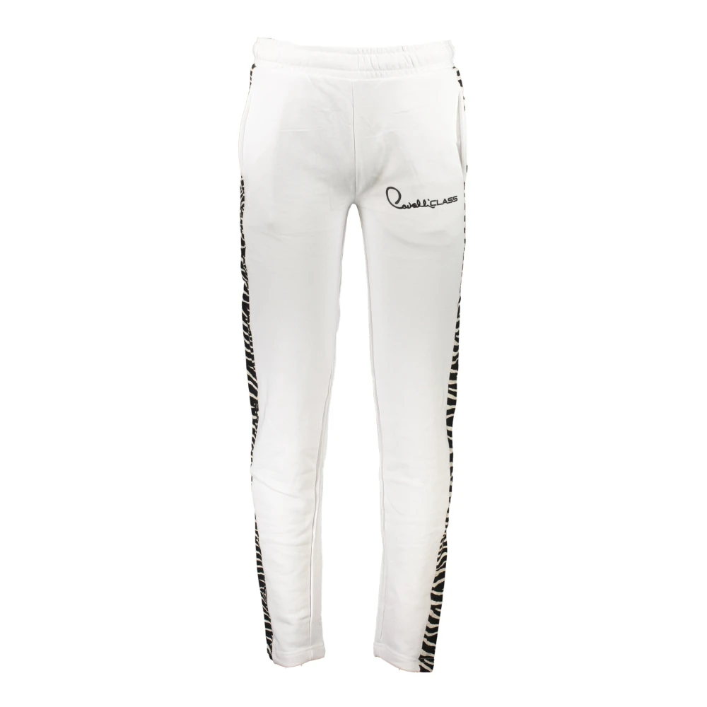 Cavalli Class Men's White Sweatpants, Xl, Clothing