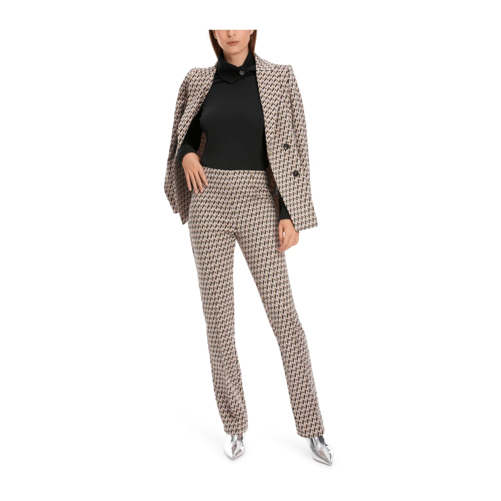 Marc Cain Lange mouw stretch katoenen shirt Black Dames