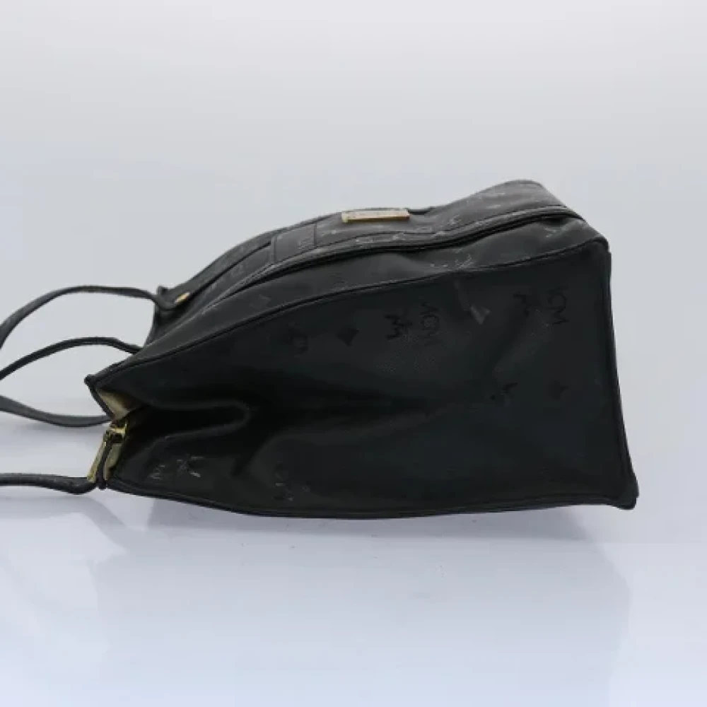 MCM Pre-owned Fabric shoulder-bags Black Dames