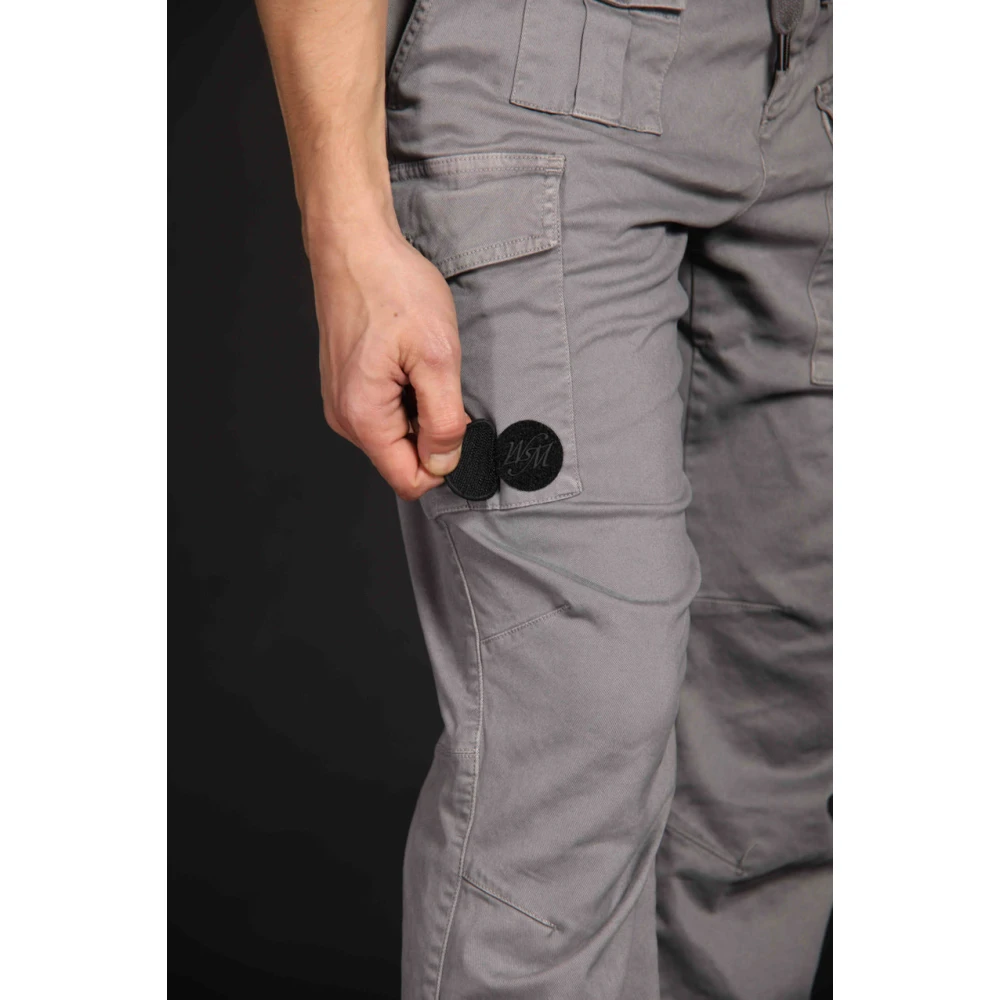 Mason's Heren Cargo Broek Wortelpas Grijs Gray Heren