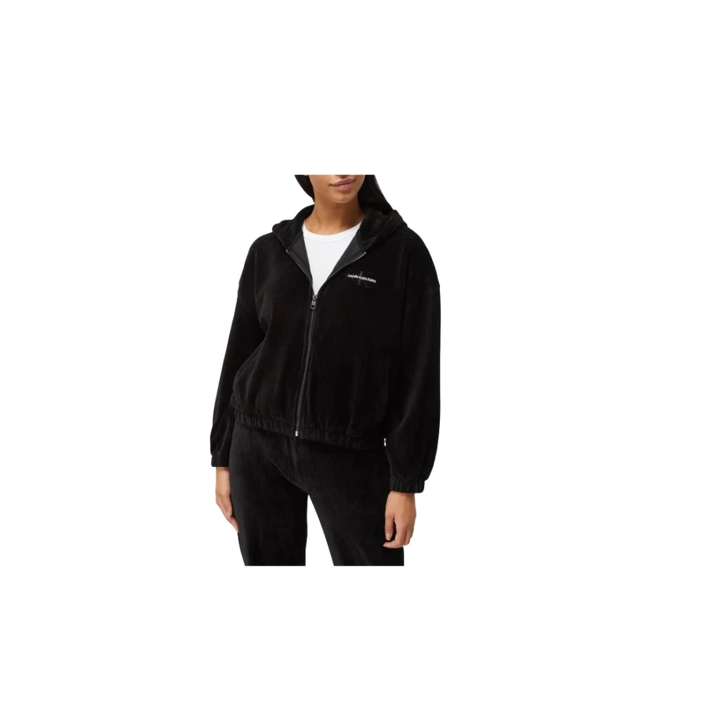Calvin Klein Jeans Hoodie Black Dames