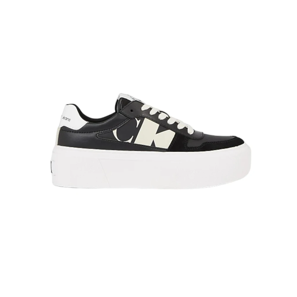 Calvin Klein Women's Black Contemporary Flatform Sneakers