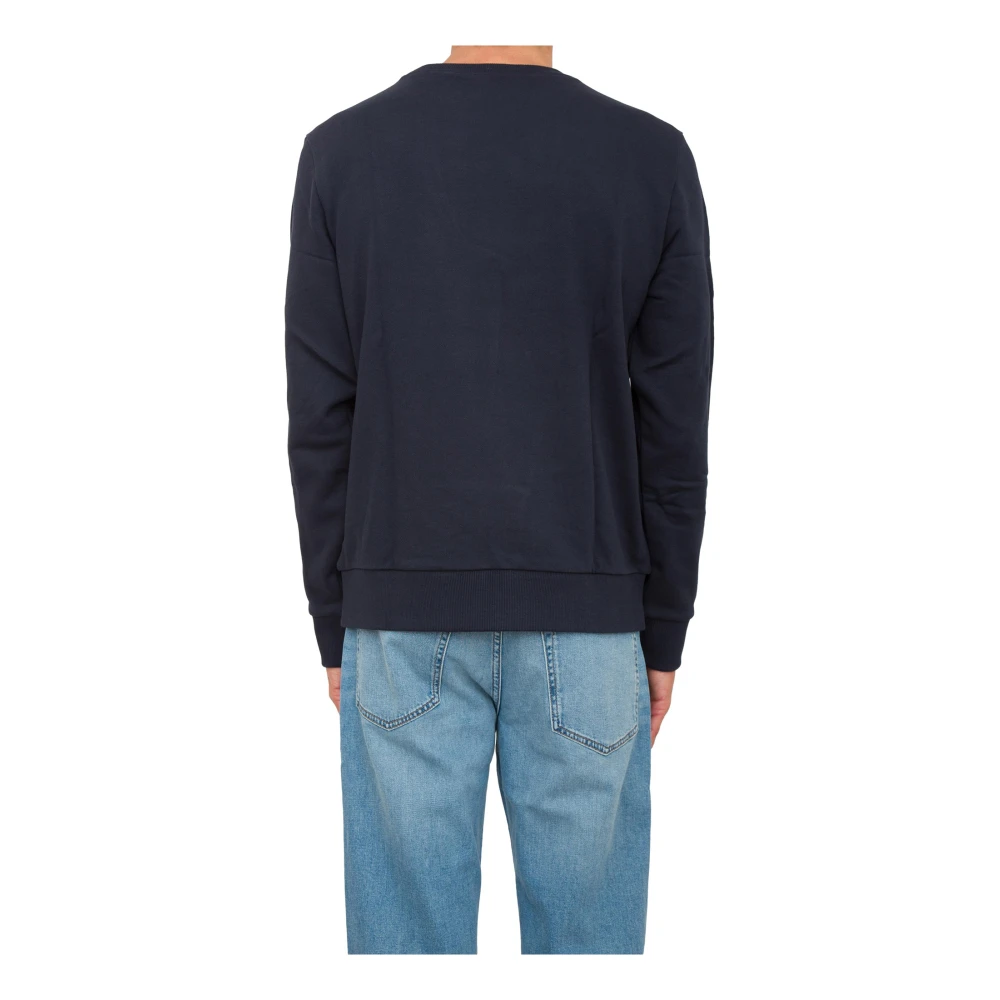 Hugo Boss Blauwe Sweatshirt Casual Urban Stijl Blue Heren