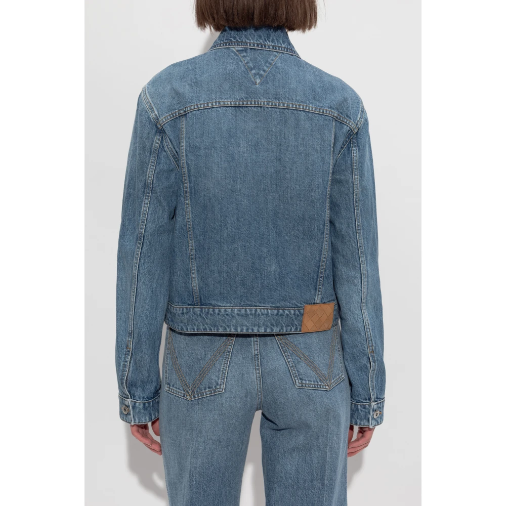 Bottega Veneta Denim jas Blue Dames