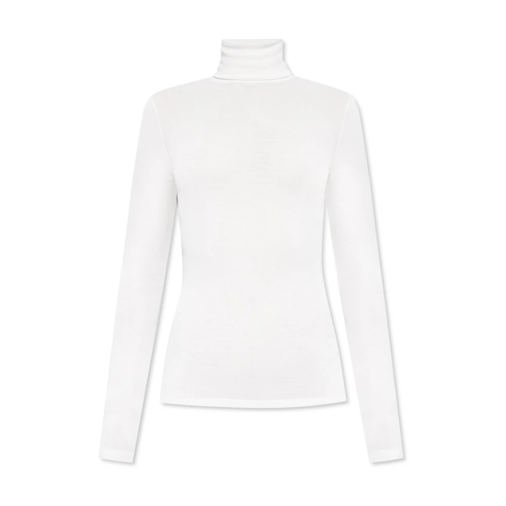Hanro Femme Beige - Top Avec Col Montant - Pulls - Taille: 44 Fr