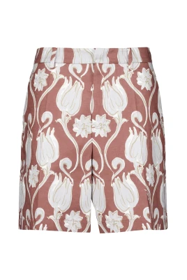 Blommig Linne Shorts